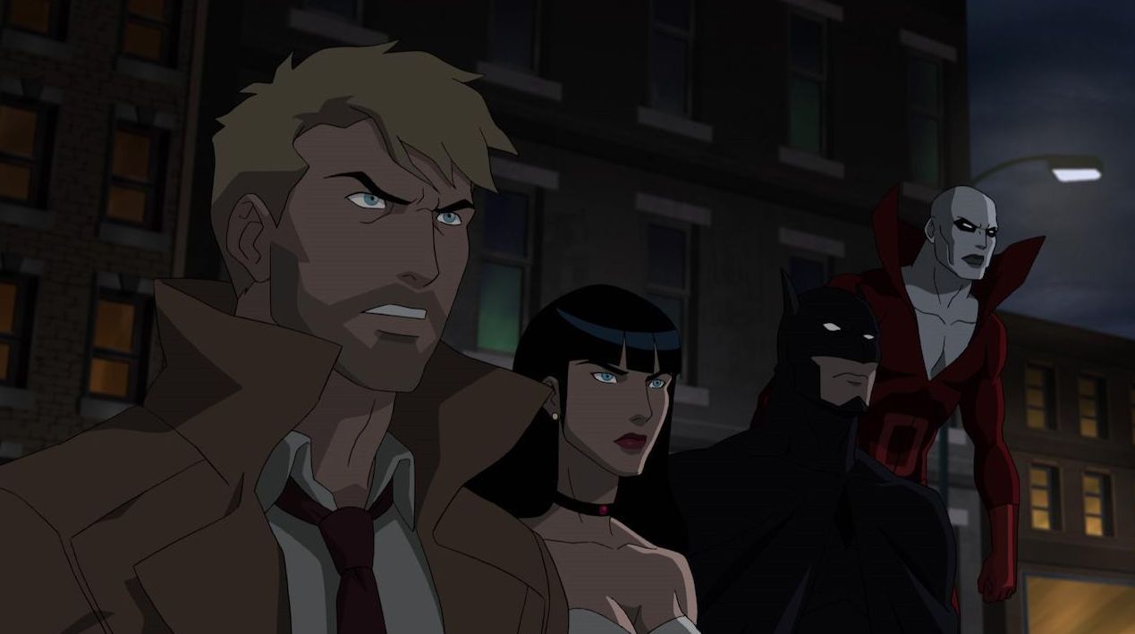 Constantine, Zatanna, Batman, and Deadman
