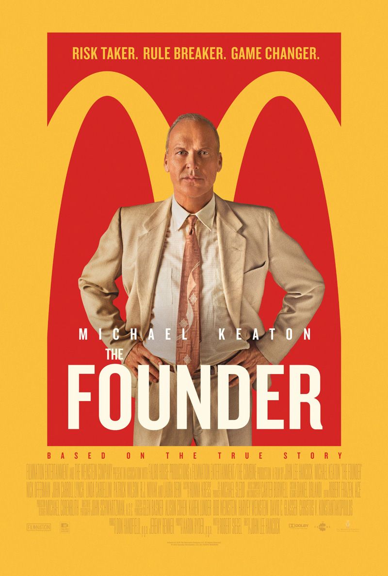 new poster for &quot;The Founder&quot; starring Michael Keaton