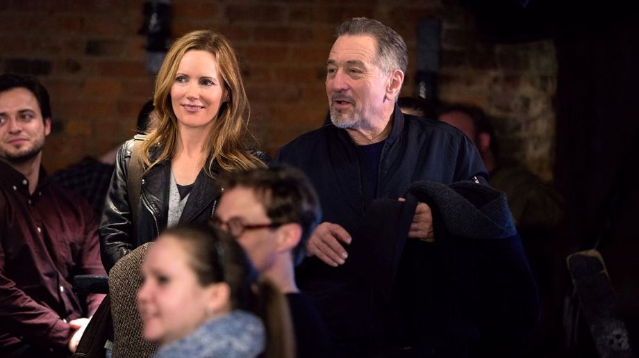 Leslie Mann and Robert De Niro in "The Comedian"