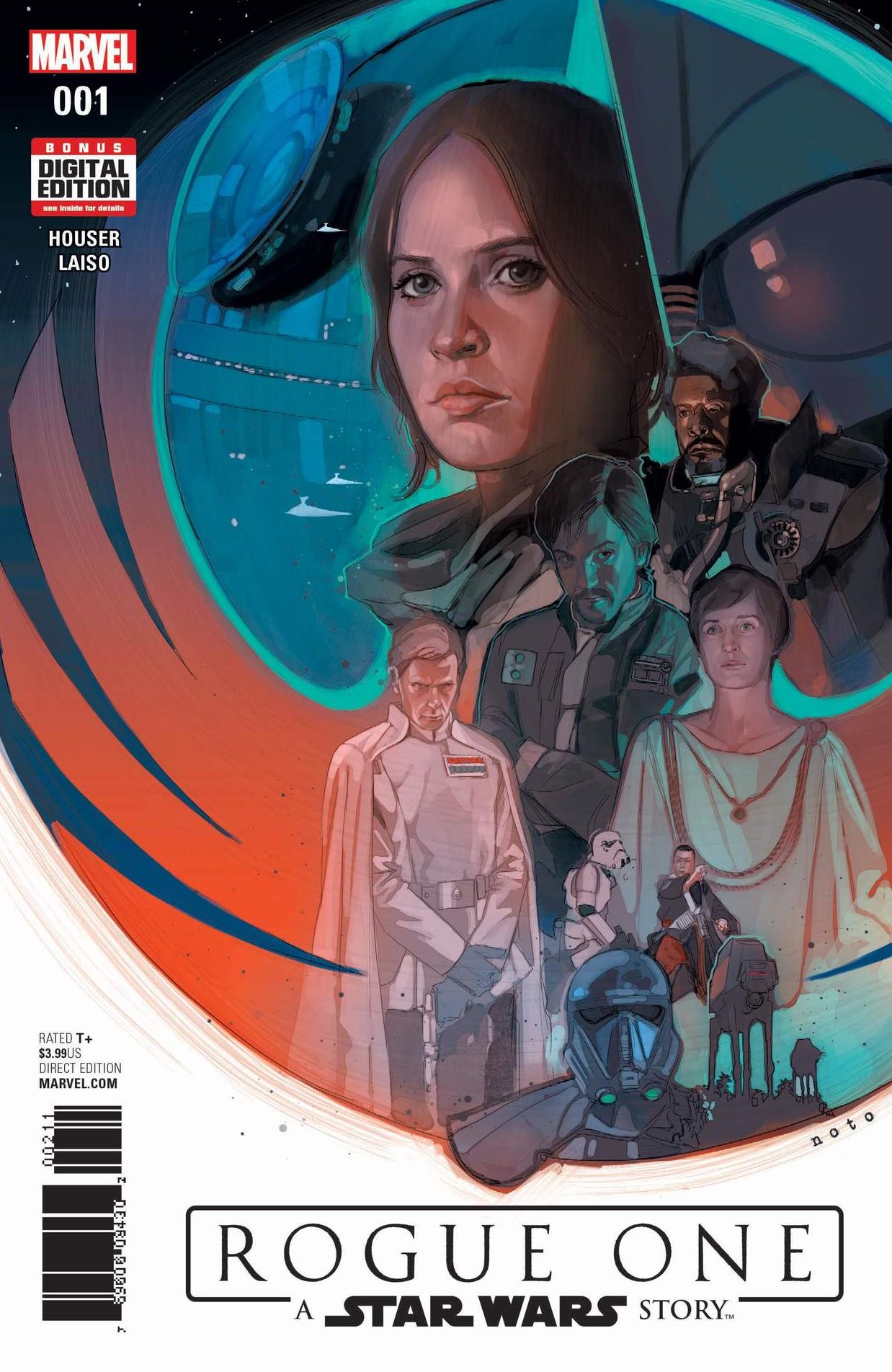Artwork for issue one of the Rogue One comic book adaptation