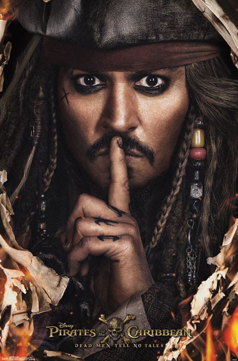 New poster of Johnny Depp as Captain Jack Sparrow