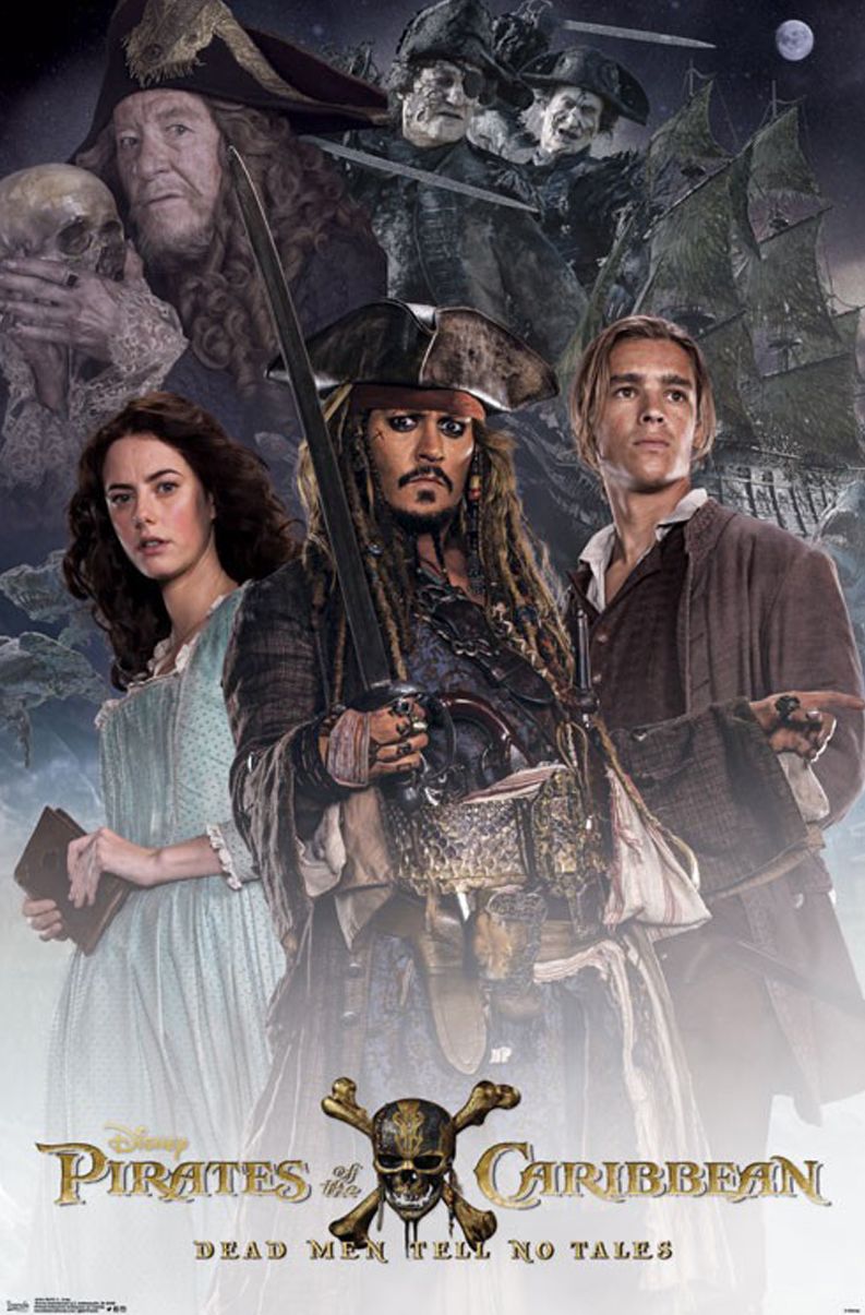 New cast poster for &#039;Pirates of the Caribbean: Dead Men Tell