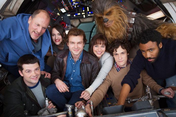 The first image of the cast from the Han Solo spinoff film
