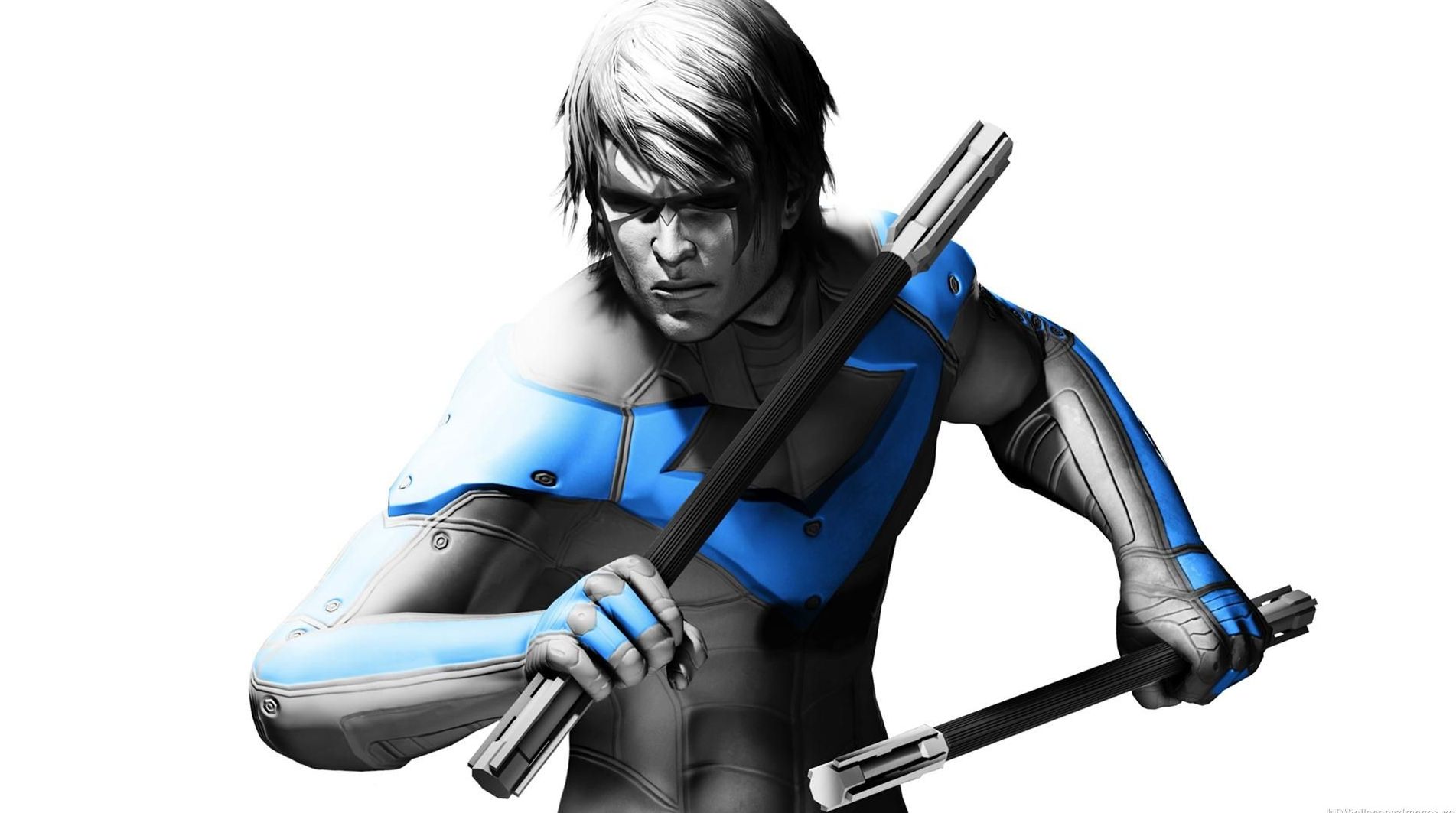 Nightwing, as seen in the Arkham game franchise