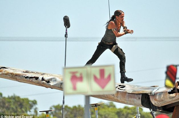 Alicia Vikander in action on &#039;Tomb Raider&#039;