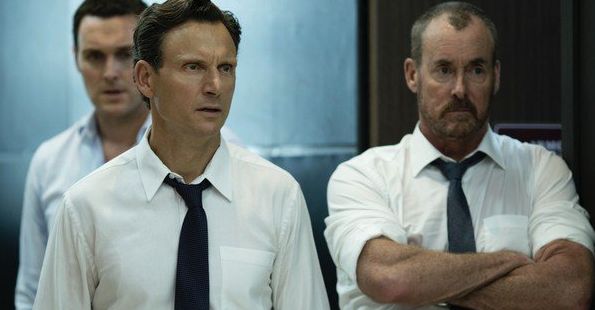 Tony Goldwyn and John C. McGinley in &quot;The Belko Experiment&quot;