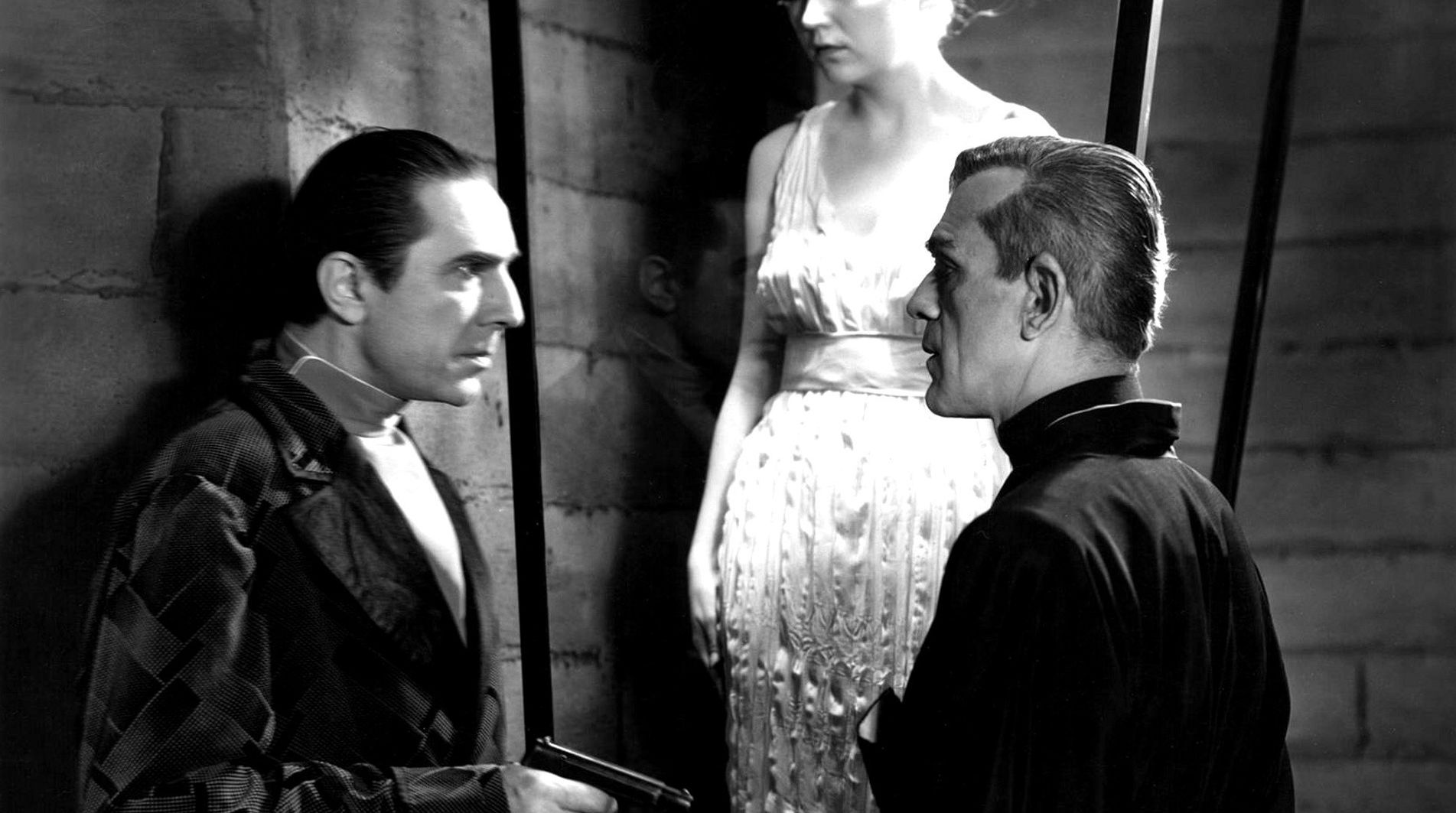 Lugosi &amp; Karloff in The Black Cat
