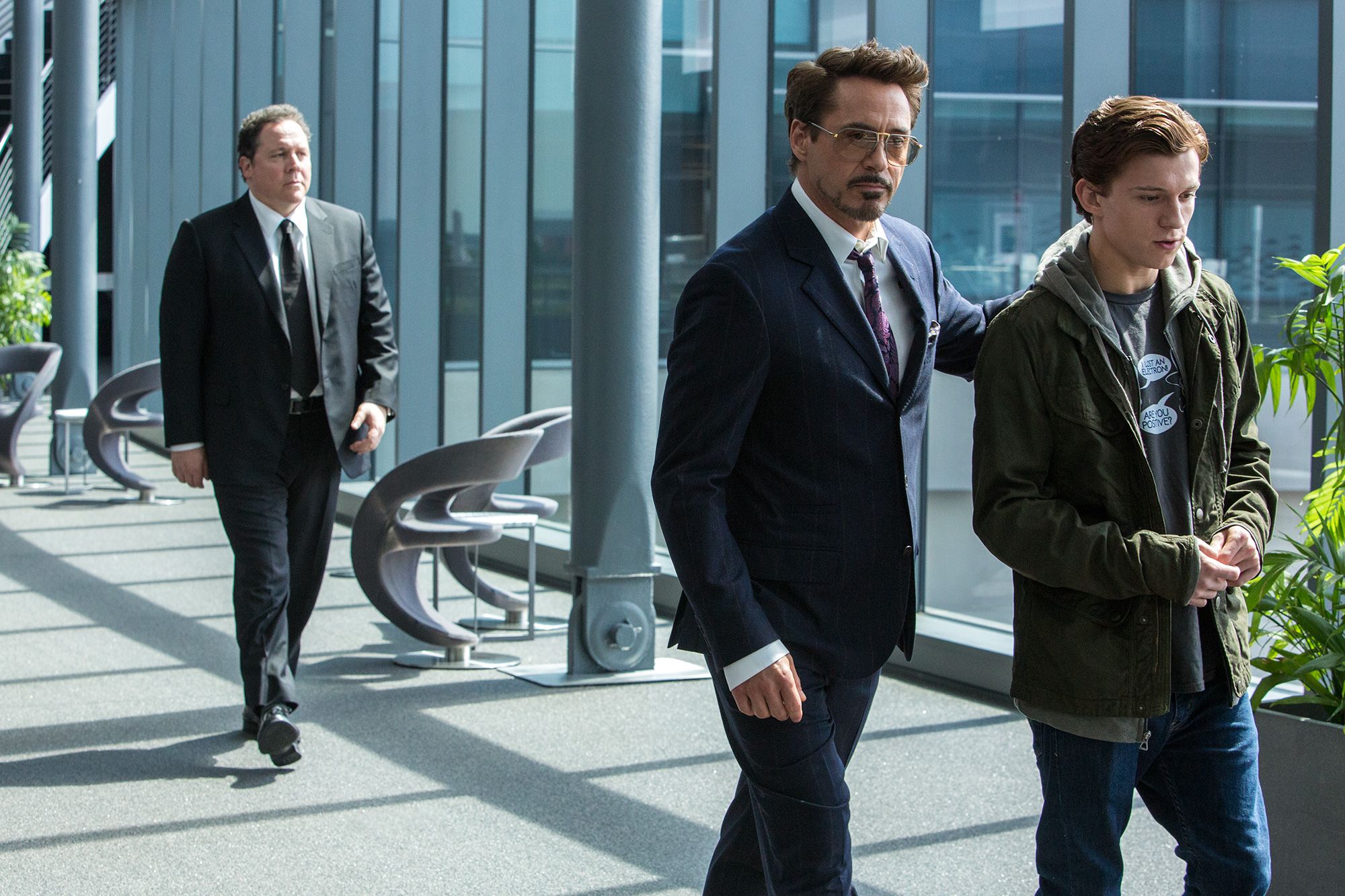 Tony Stark and Peter Parker in 'Spider-Man: Homecoming'