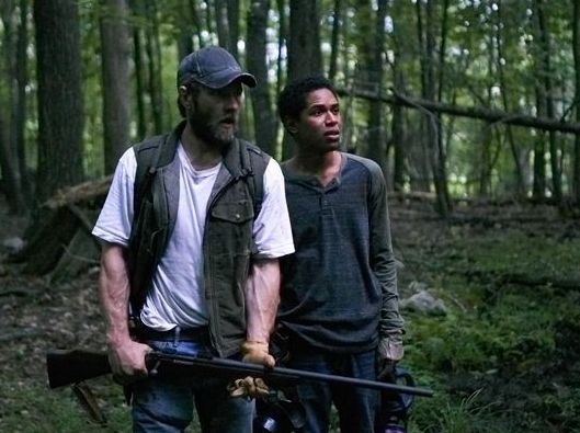 Joel Edgerton and Kelvin Harrison, Jr. in "It Comes At Night"