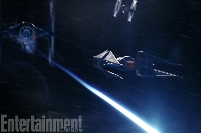 Kylo Ren&#039;s new starfighter

The TIE Silencer is a new ship, 