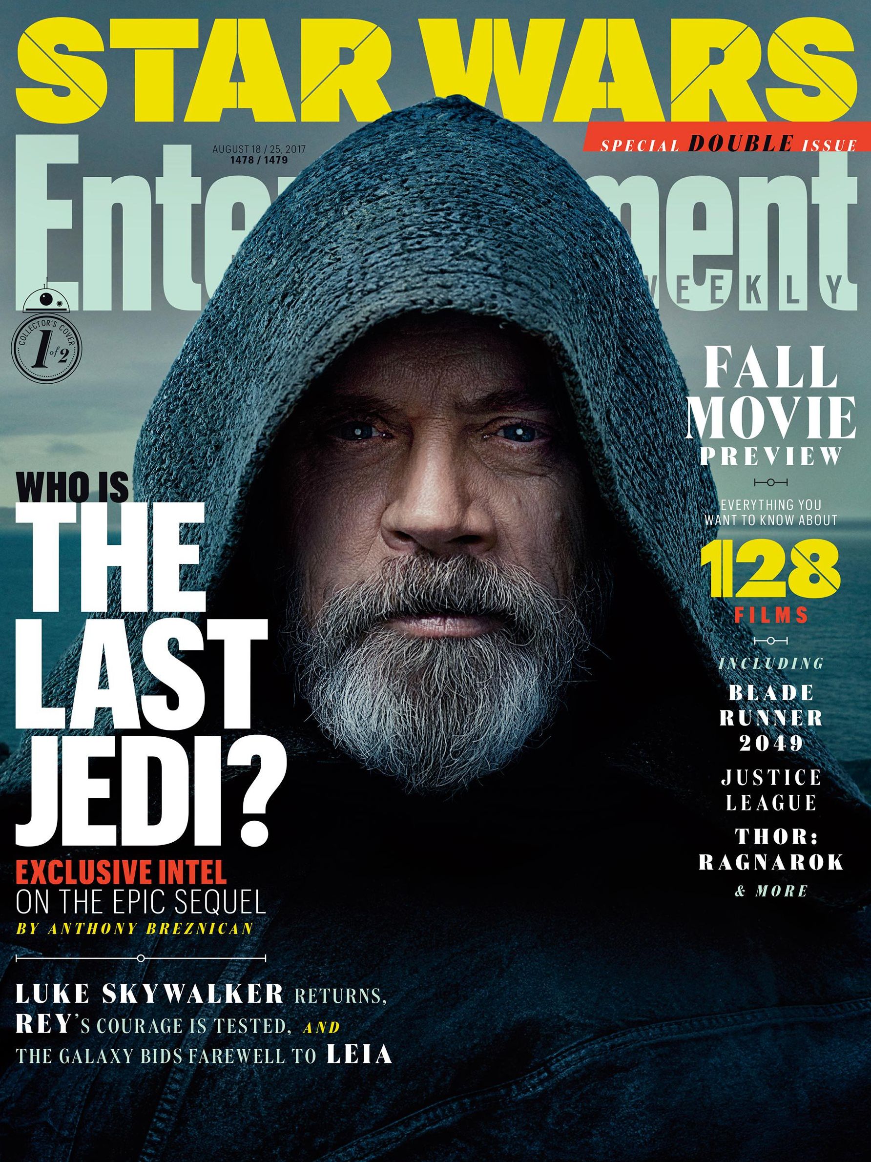 Luke Skywalker on the cover of EW

This year&#039;s Fall Movie Pr