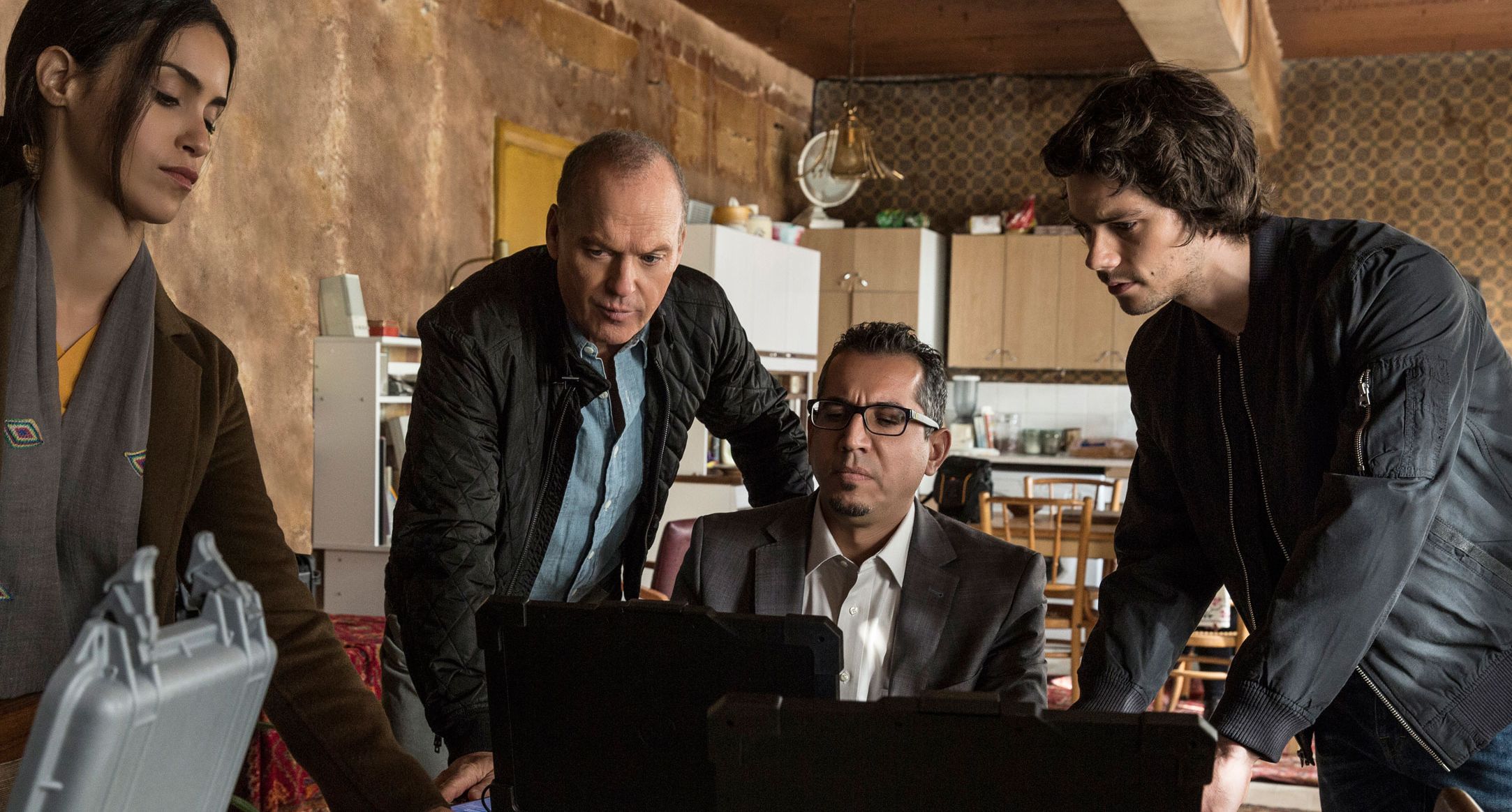 Michael Keaton and Dylan O'Brien in "American Assassin"