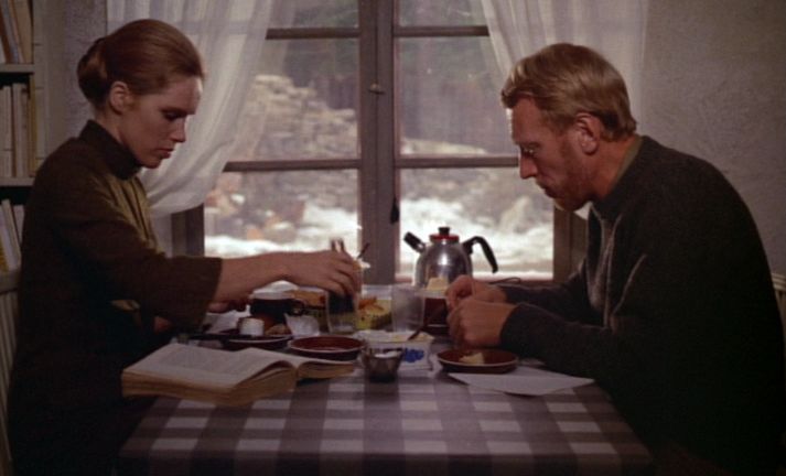 Liv  Ullmann and Max von Sydow in The Passion of Anna