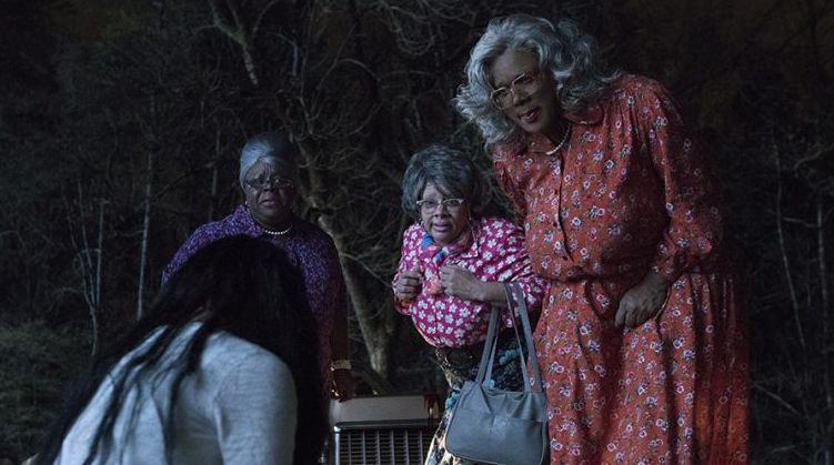 Cassi Davis, Patrice Lovely and Tyler Perry in "Boo 2! A Madea Halloween"