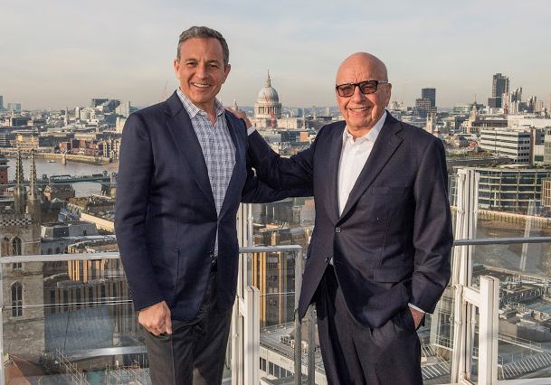 Bob Iger and Rupert Murdoch