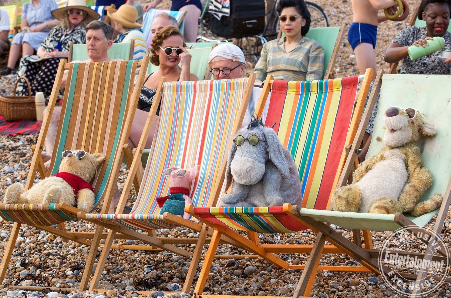 &#039;Christopher Robin&#039; Characters on the Beach