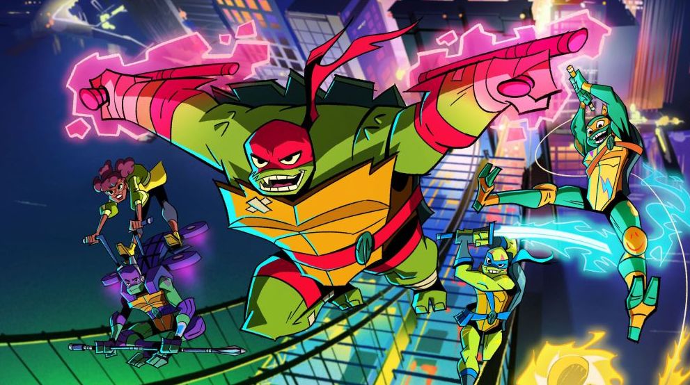 A scene from 'Rise of the Teenage Mutant Ninja Turtles'