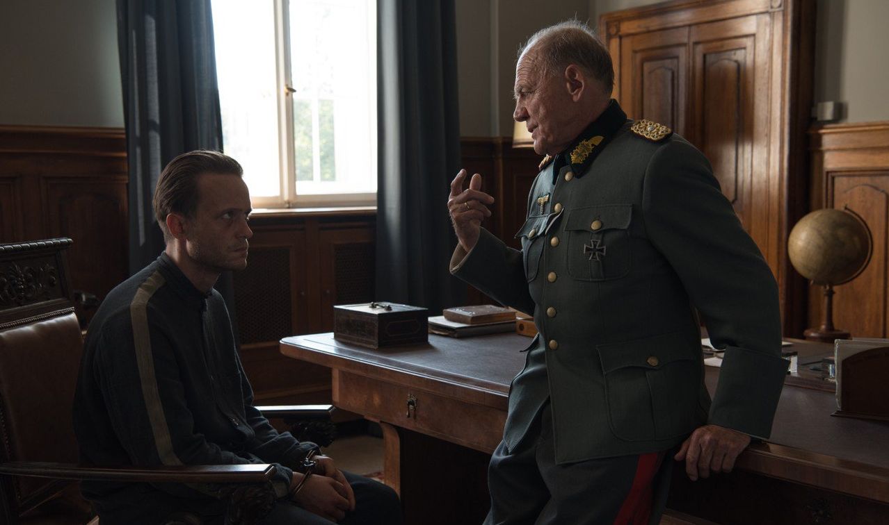 August Diehl and Bruno Ganz in 'A Hidden Life'