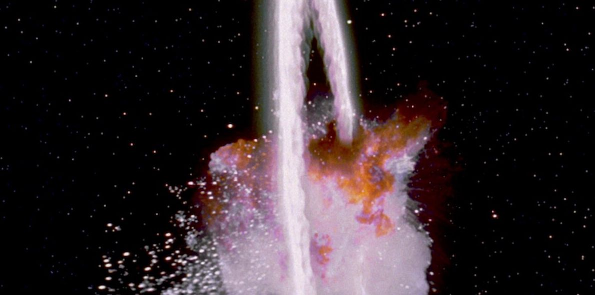 The first Death Star blows up