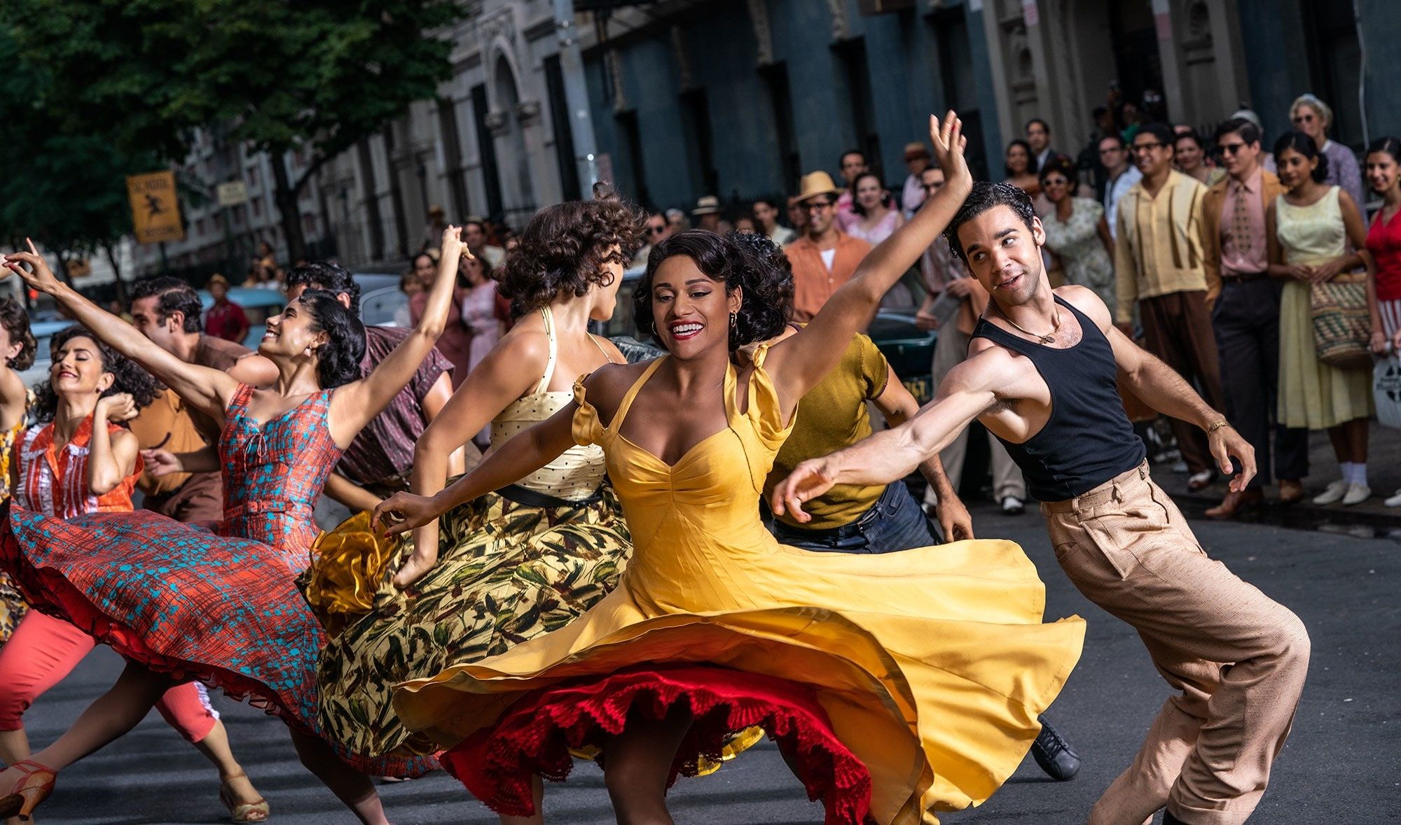 Ariana DeBose as Anita, David Alvarez as Bernardo