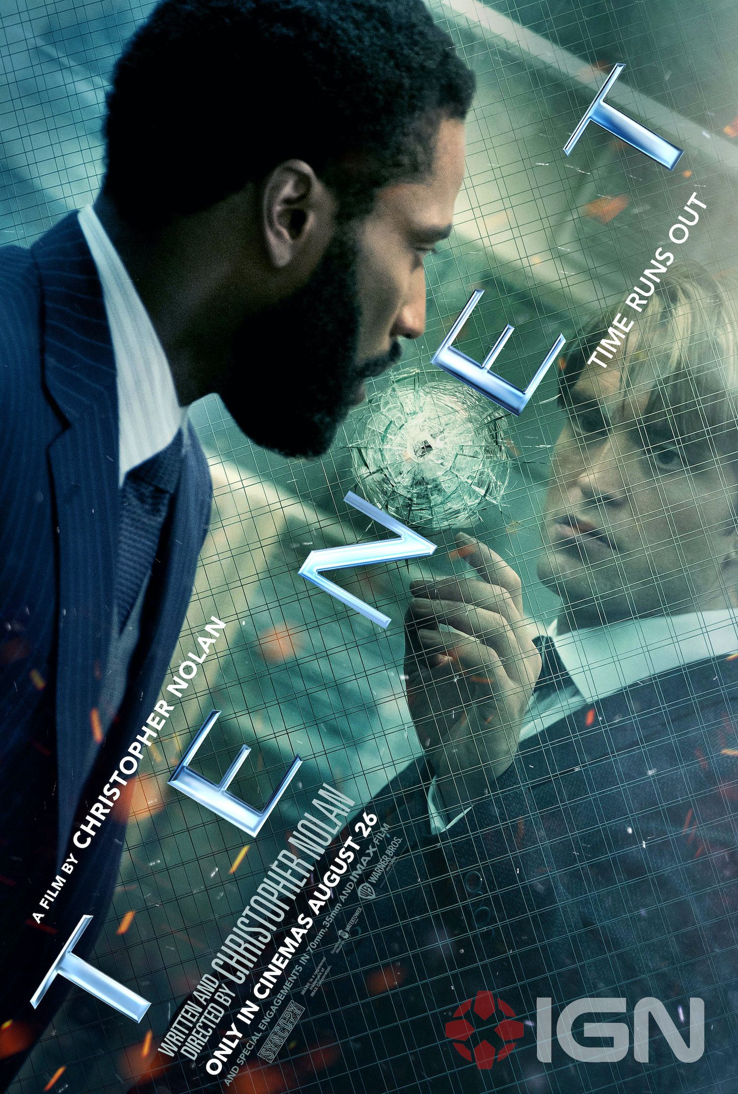 New &#039;Tenet&#039; Poster with  John David Washington and Robert Pa