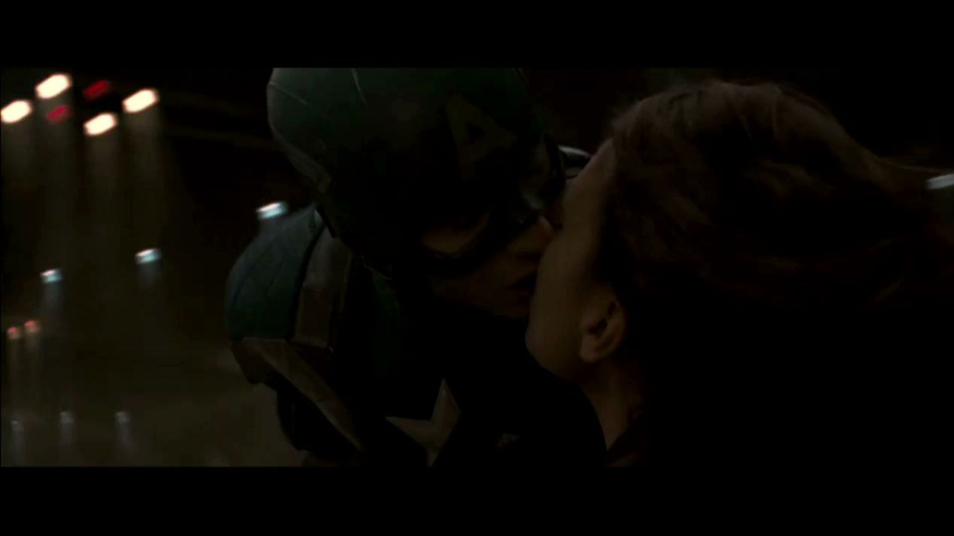 Captain America jumps out of car, onto plane after kissing Peggy