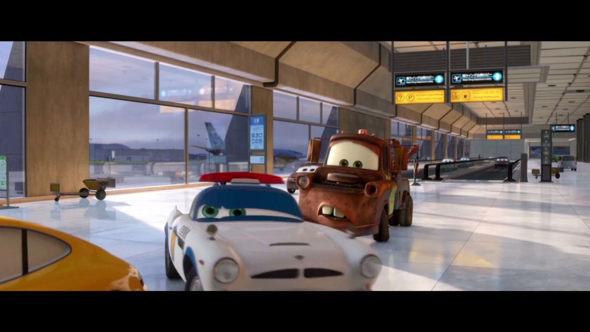 Tow Mater, average intelligence. Cars 2