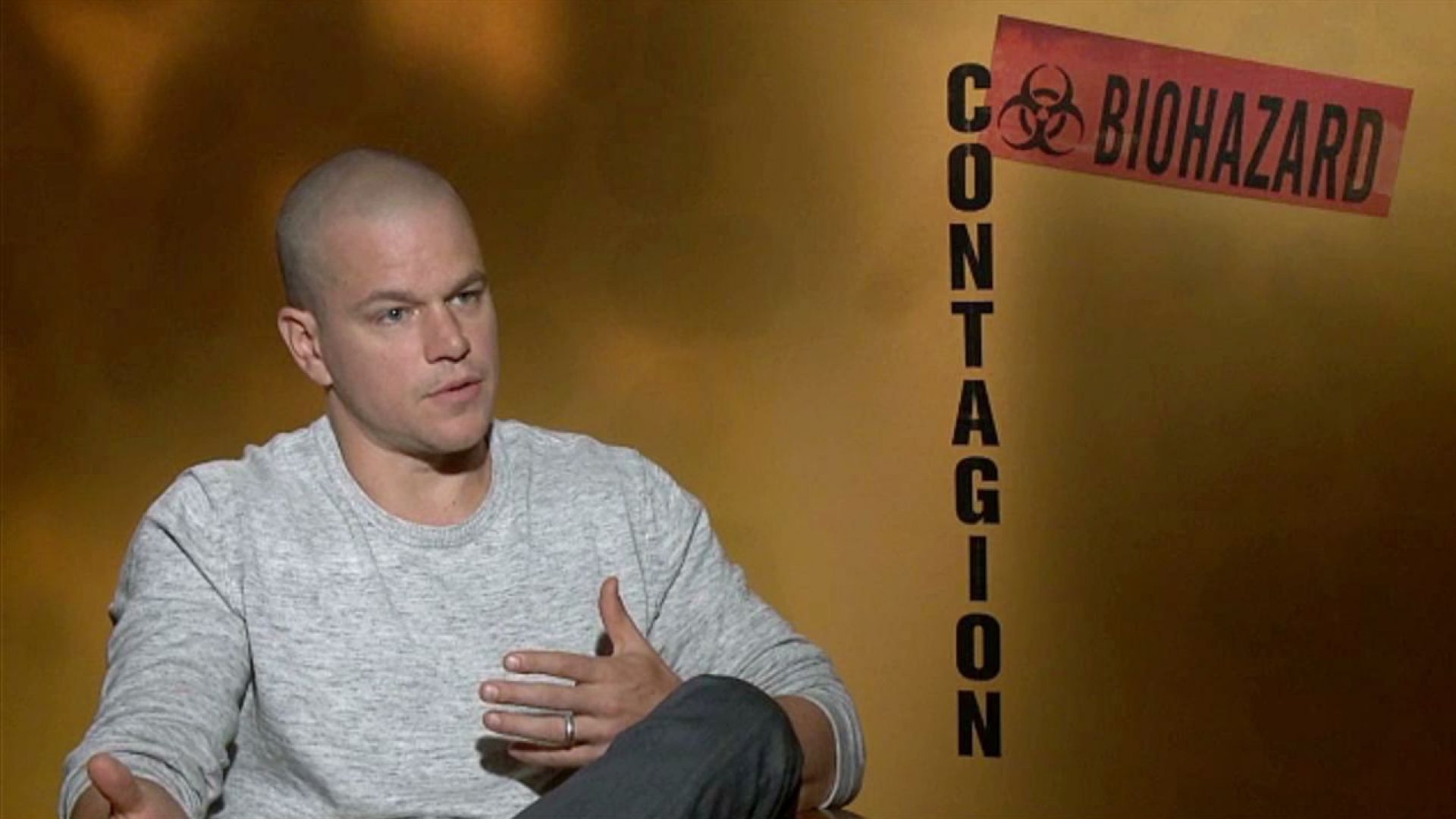 Matt Damon talks about playing a dad who has to protect his daughter in Contagion