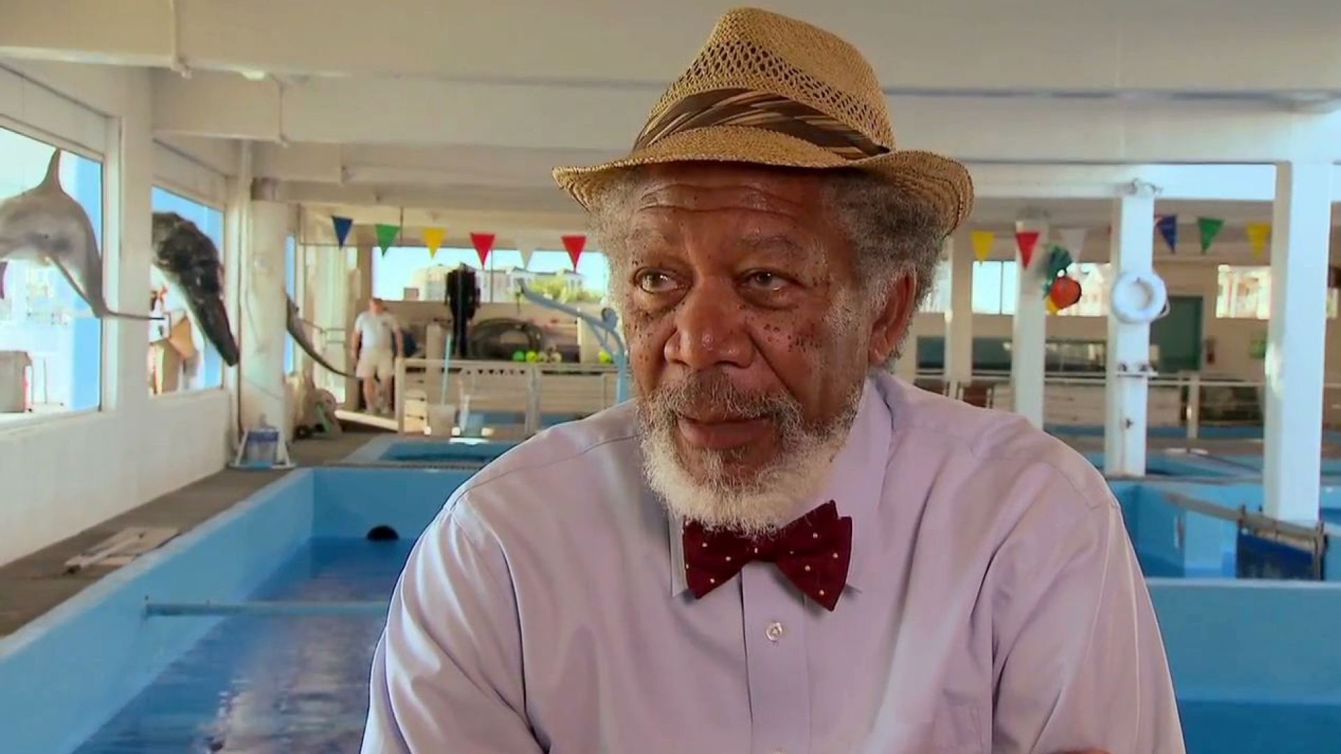 Morgan Freeman talks about his character Dr. McCarthy in Dolphin Tale