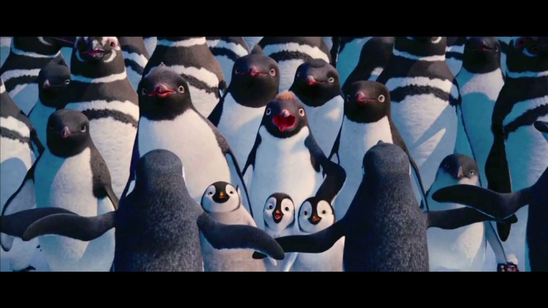 Everybody came except for the guy who had the sniffles. Happy Feet 2