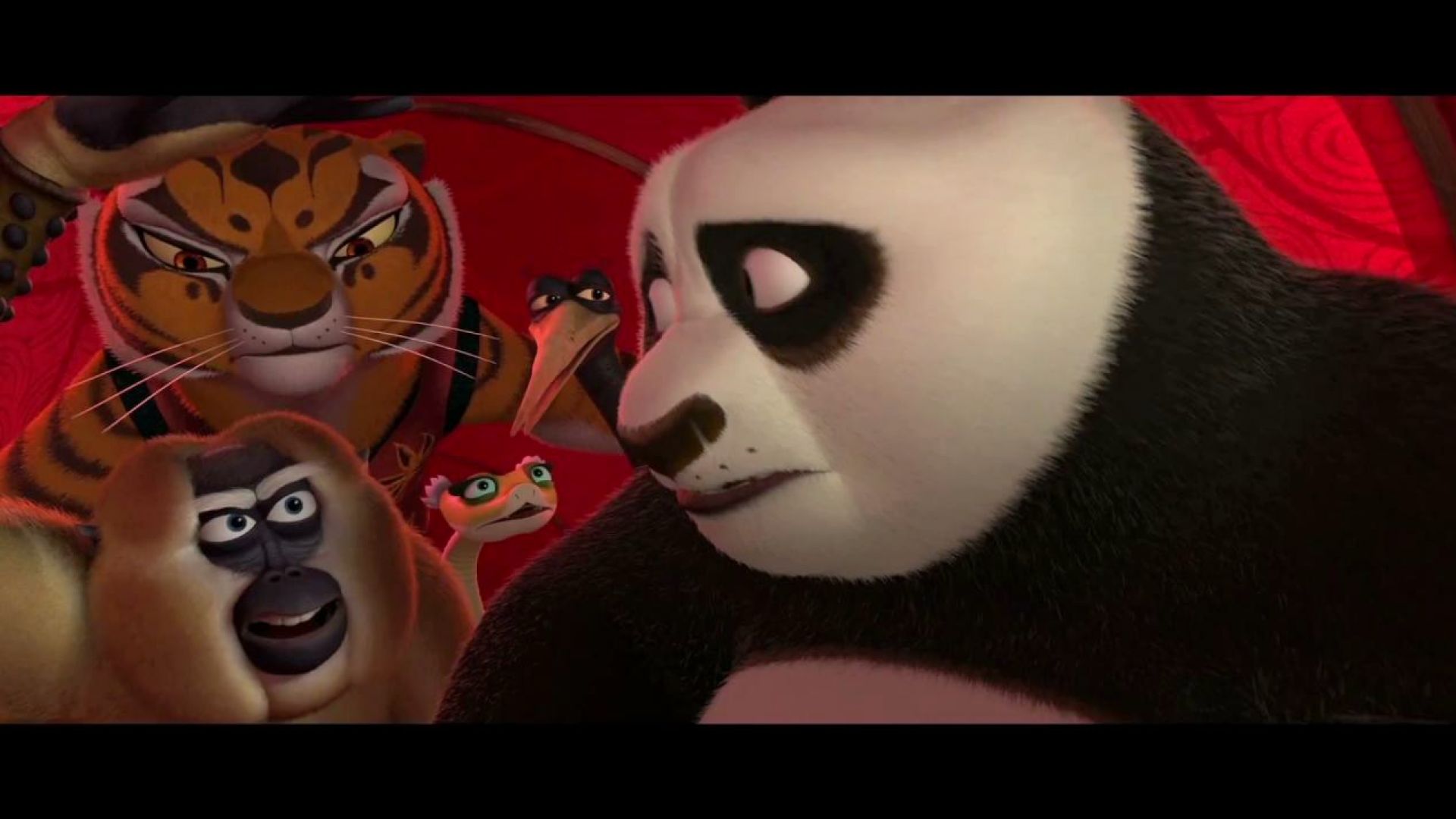 Po in stealth mode inside Chinese Dragon, Kung Fu Panda 2