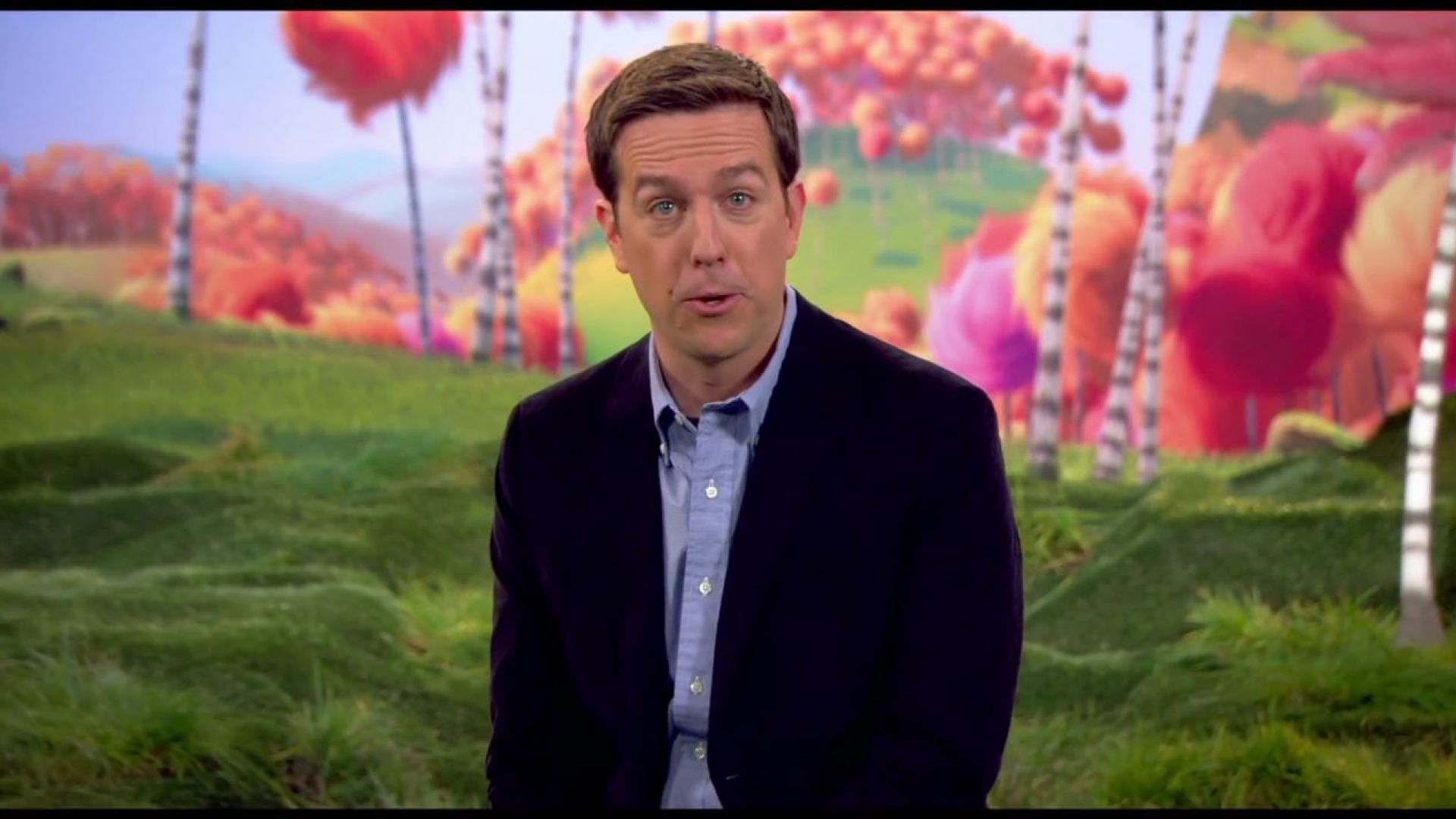 Ed Helms explains the mystery of the Once-ler and Thneed in The Lorax