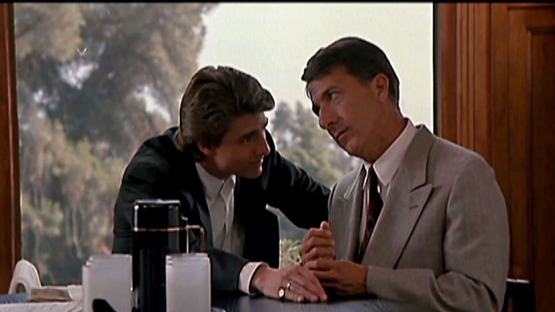 Dustin Hoffman and Tom Cruise in Rain Man