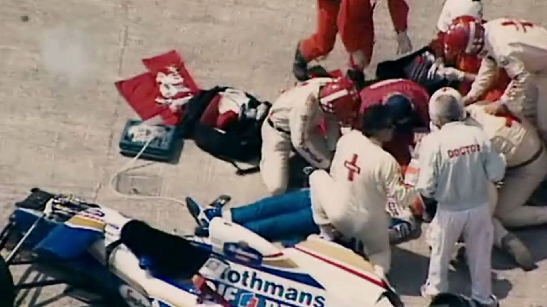 ayrton senna face after crash