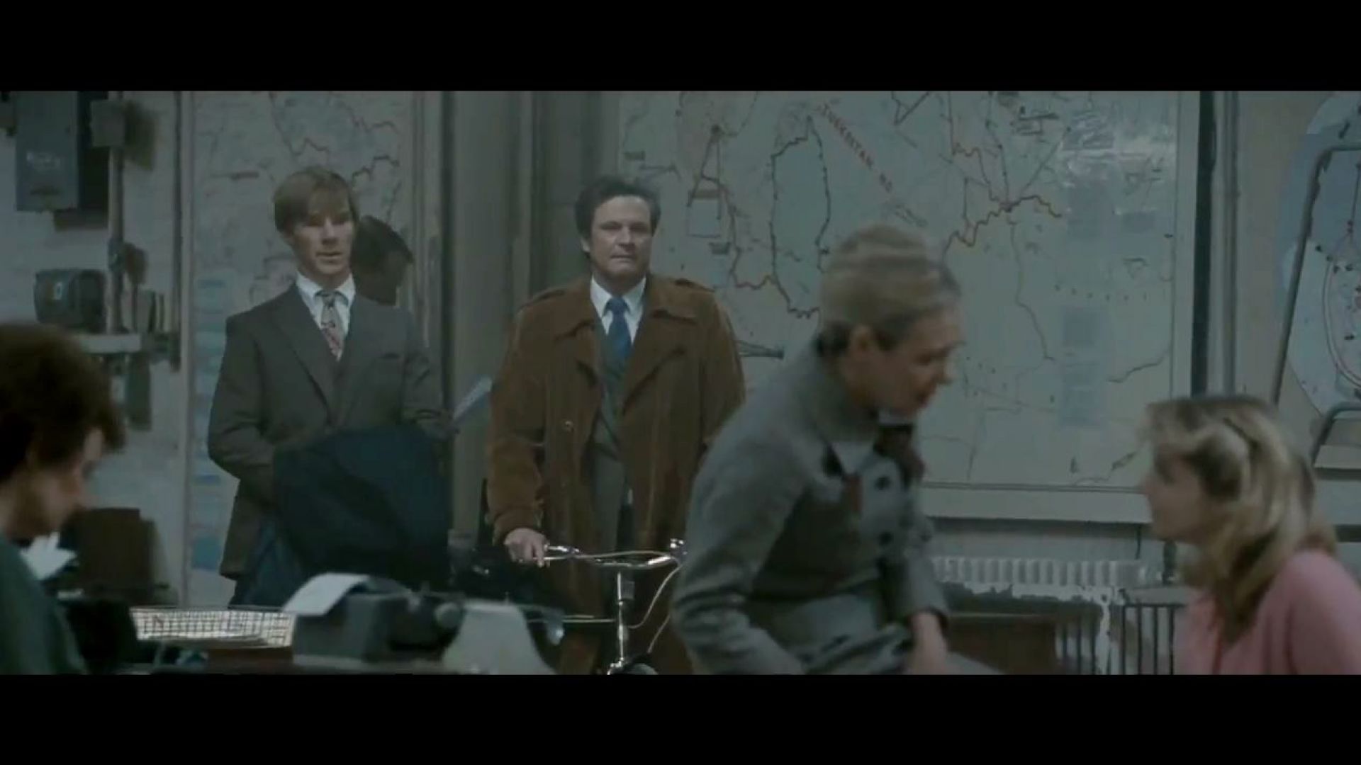 Benedict Cumberbatch and Colin Firth discuss Belinda the blond in Tinker Tailor Soldier Spy