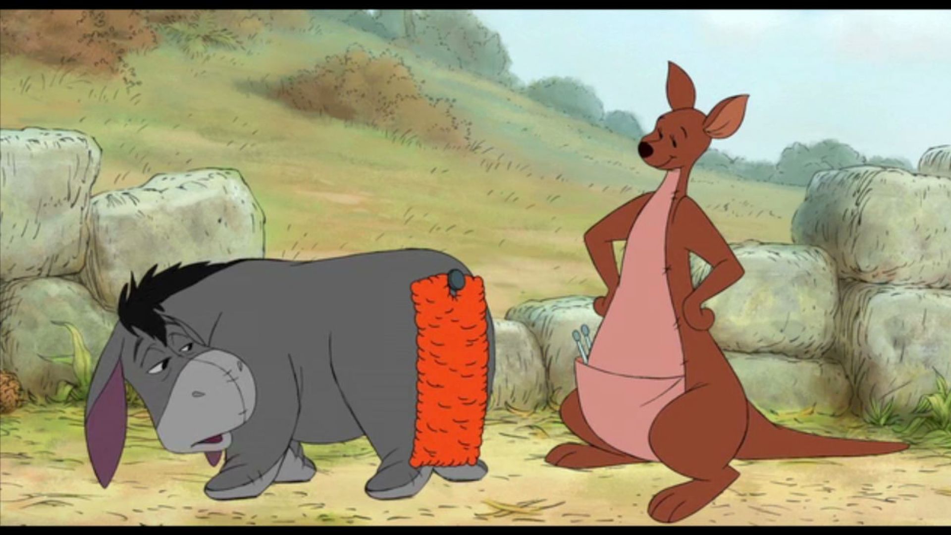 Eeyore gets a new tail in Winnie the Pooh