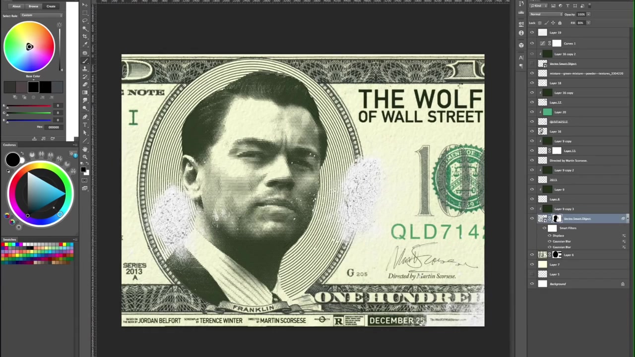 Speed Drawing: The Wolf Of Wall Street