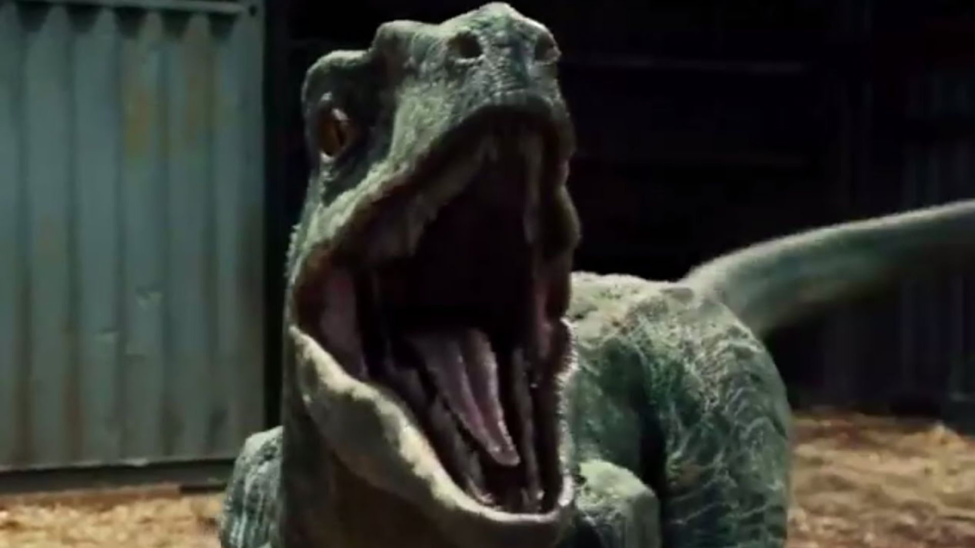 Chris Pratt steps into cage of Raptors in Jurassic World cli