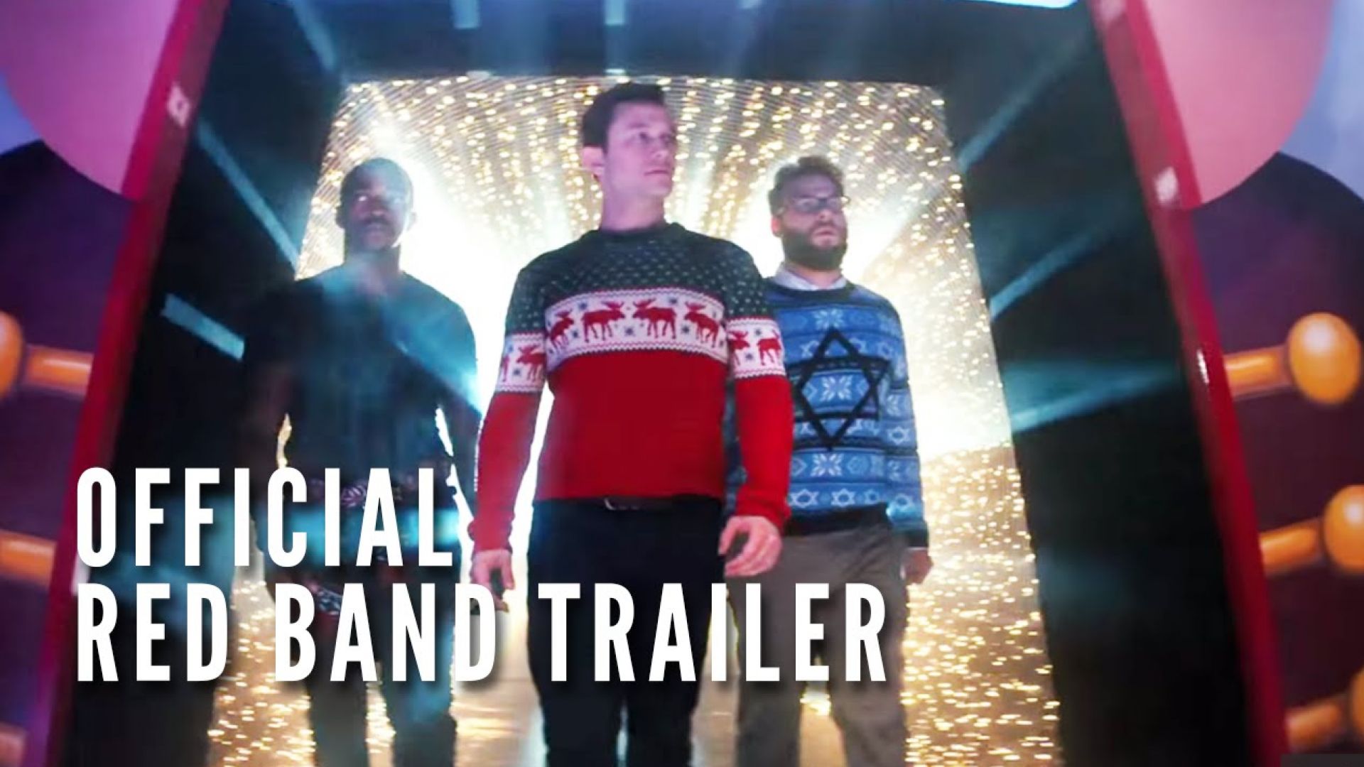 Seth Rogen and Joseph Gordon-Levitt are loving Christmas in 