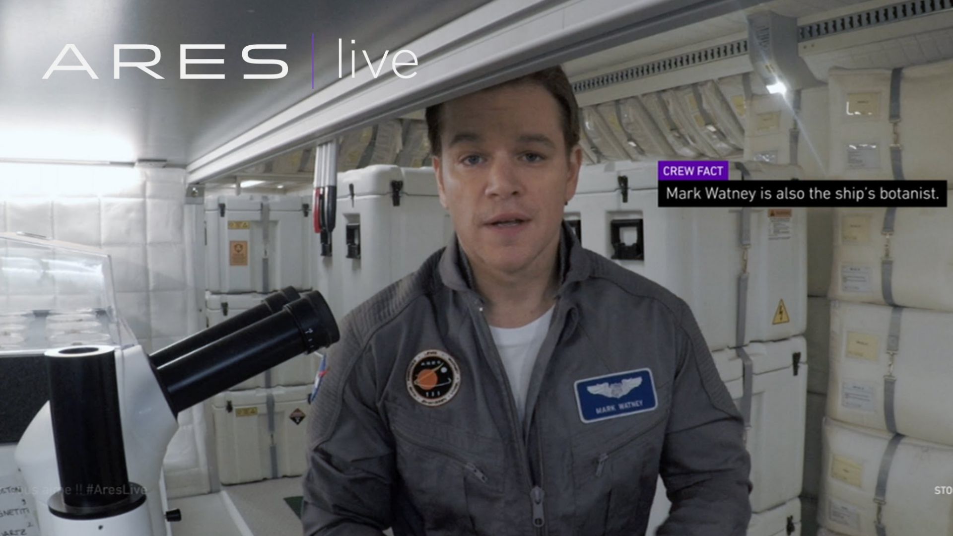 Ares 3: Farewell. Matt Damon and crew bid earth farewell in 