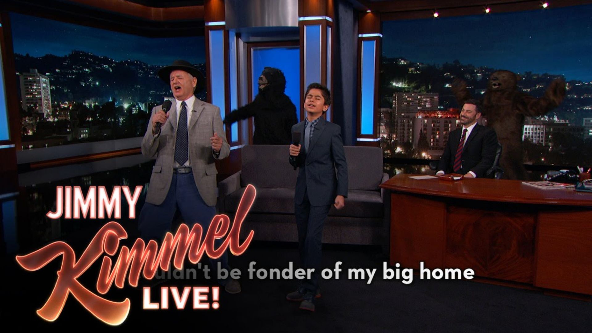 &#039;The Jungle Book&#039; stars Bill Murray &amp; Neel Sethi Sing “the