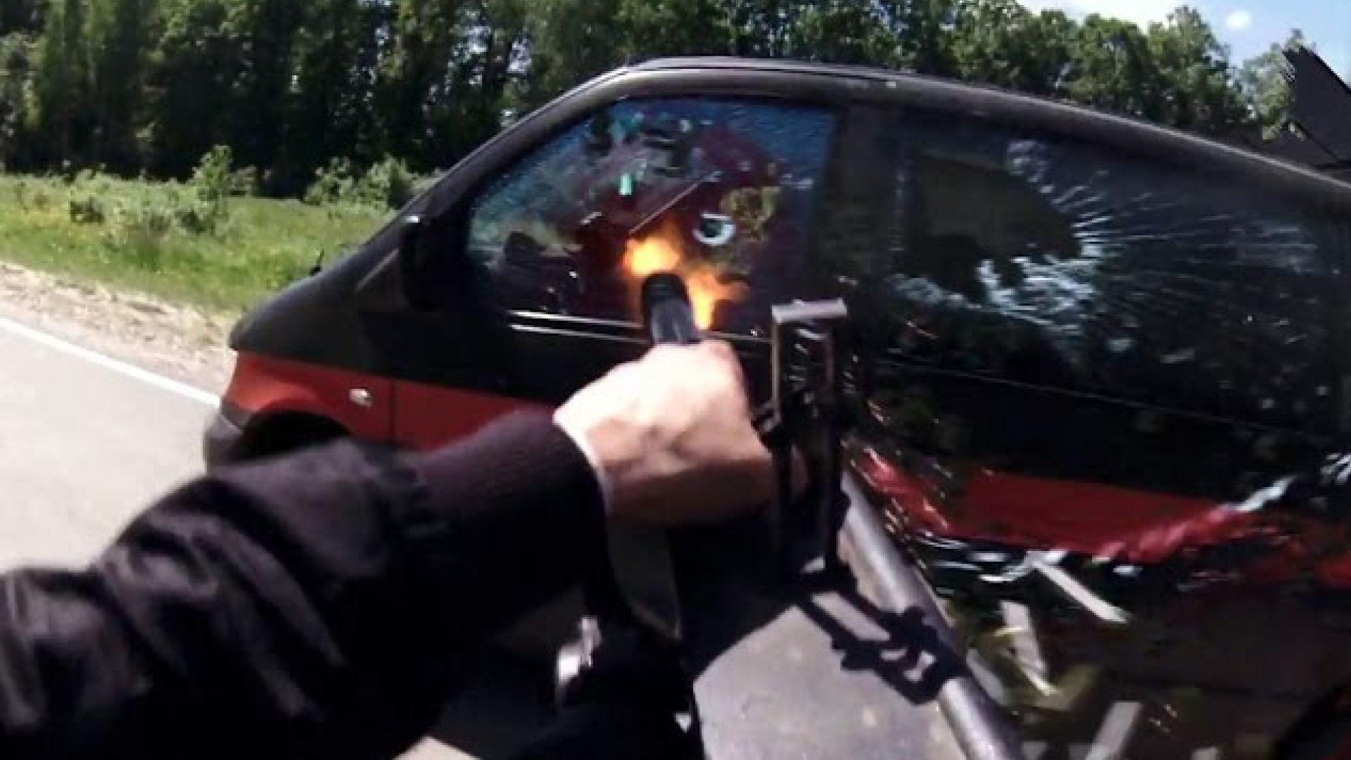 Hardcore Henry - Red Band Clip Mini-gun Car Chase