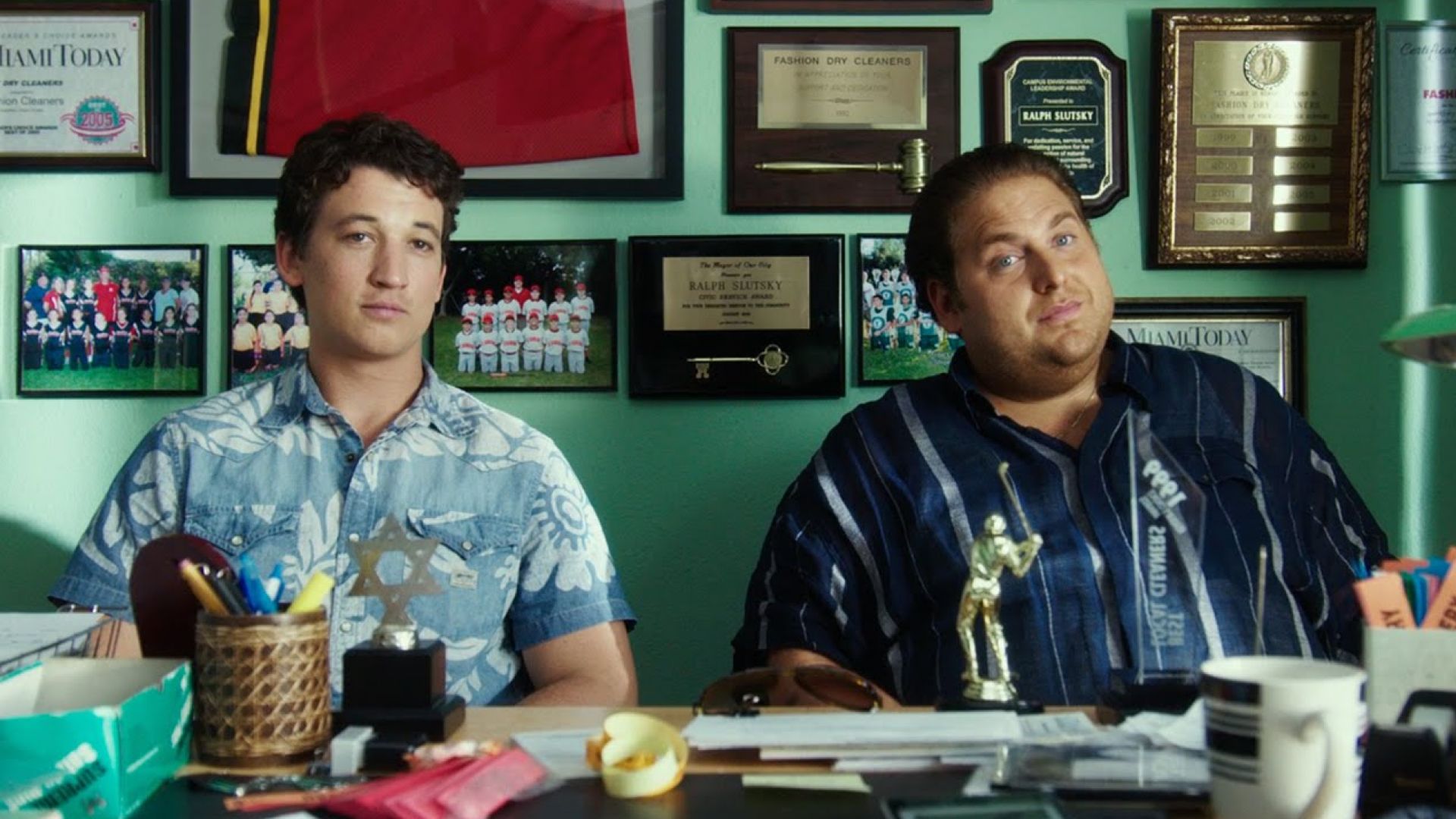 Jonah Hill and Miles Teller in the official trailer for &#039;War