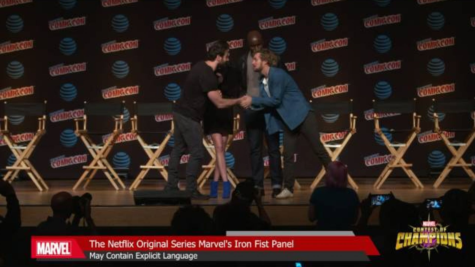 Marvel&#039;s The Defenders unite on stage at New York Comic-Con