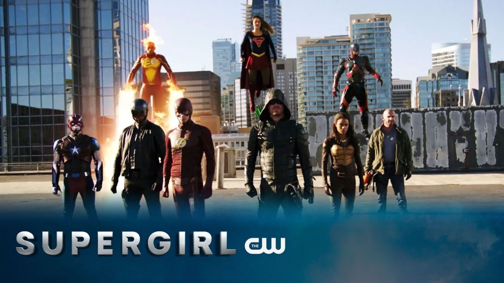 Trailer for Supergirl, The Flash, Arrow and Legends of Tomor